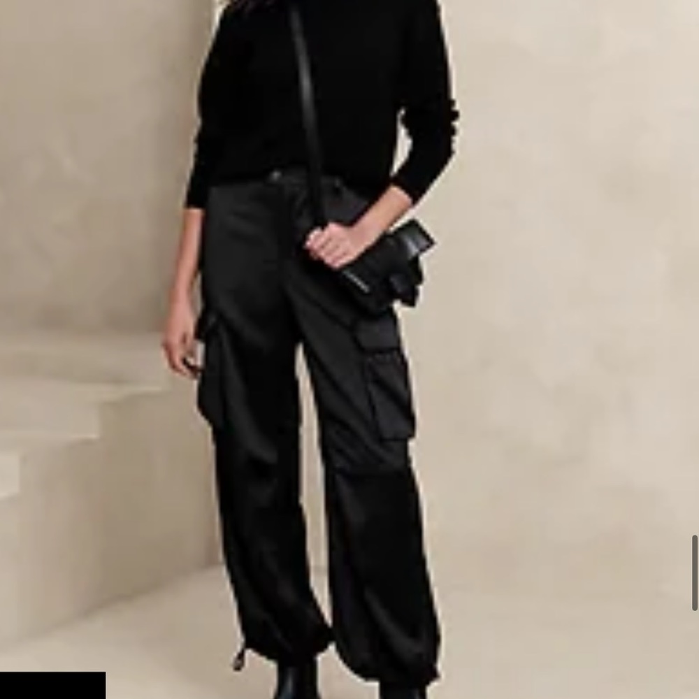 Banana Republic Satin Parachute Pant